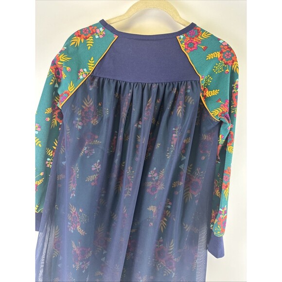 Matilda Jane Time To Dance Dress Long Sleeve Floral Chiffon Overlay Girls 10 - Picture 6 of 10